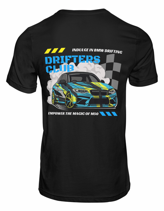 T - Shirt “Drifters Club” | Unisex | Black - Pesur Motorsport