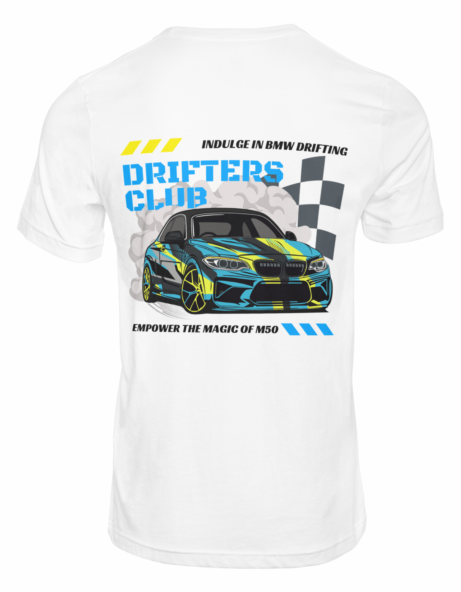 T - Shirt “Drifters Club” | Unisex | White - Pesur Motorsport